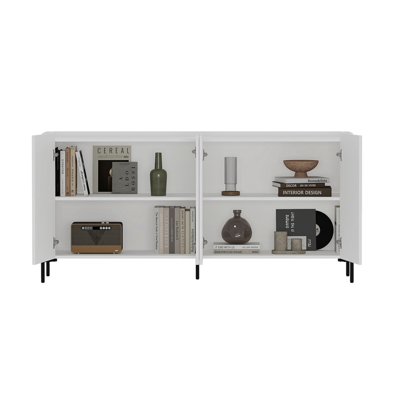 Buffet Abbey 67 "blanc cassé et blanc cassé, Blanc