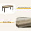 Banc, 44 po rectangulaire, salle à manger, vestibule, cuisine, couloir, rembourré, bois, tissu, bois massif, transitionnel