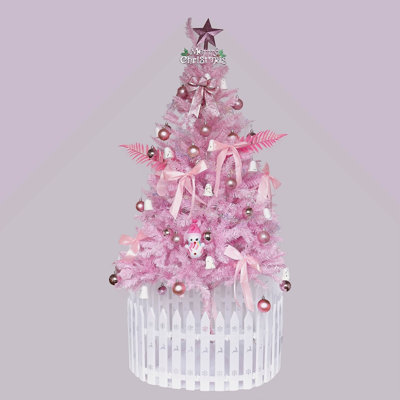 Arbre de Noël 6 pi - rose