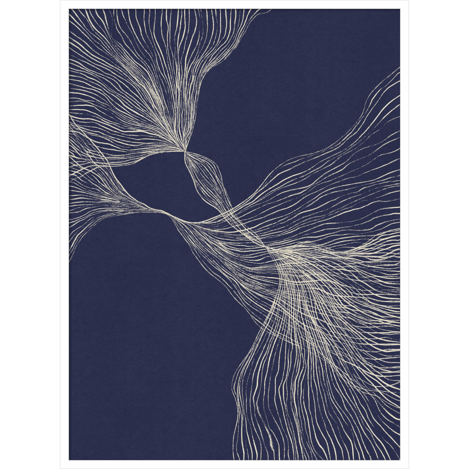 Interaction 1 by Alisa Galitsyna, 41" H x 31" W x 1" D, White