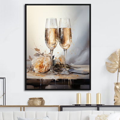 Champagne Flute Fantasies IV sur toile