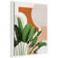 "Abstract Botanical 1 Leaves" par juillet, reproduction d'art sur toile encadrée