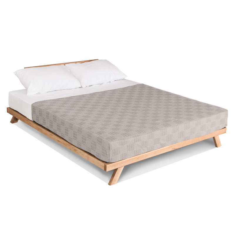 Donner Solid Wood Bed, Natural, European Double (140 x 200cm)