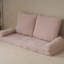 Canapé-lit double convertible pliable, rose, la partie gauche du produit complet.-1509023051