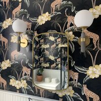 World Menagerie Cheetah, Tropical Hibiscus 10' L x 24 W Peel and Stick  Wallpaper Roll & Reviews