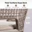 Ensemble de 4 tabourets de patio mauve 24,8 po-125550066
