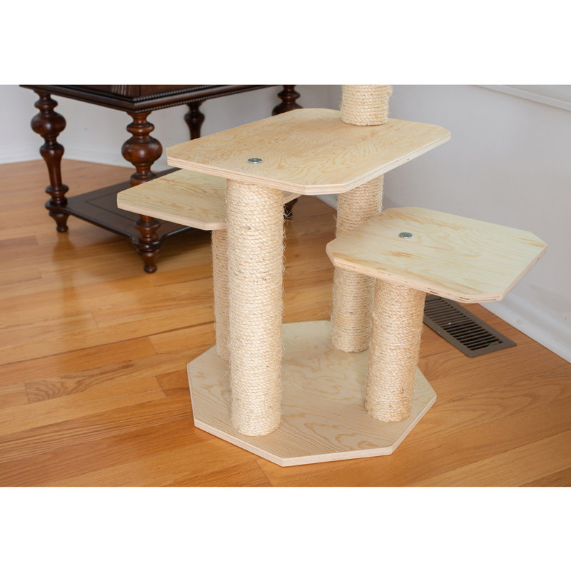 Scots Pine 20" x 20" Outdoor Cat Tree with Sisal Posts