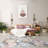 Jasmine Modern Flower Design Machine Washable Area Rug Pink/Yellow/Ivory Multi-82204410