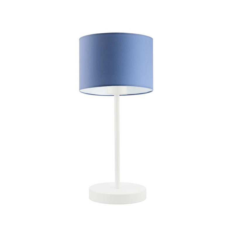 Arseny Metal Table Lamp, White, Blue