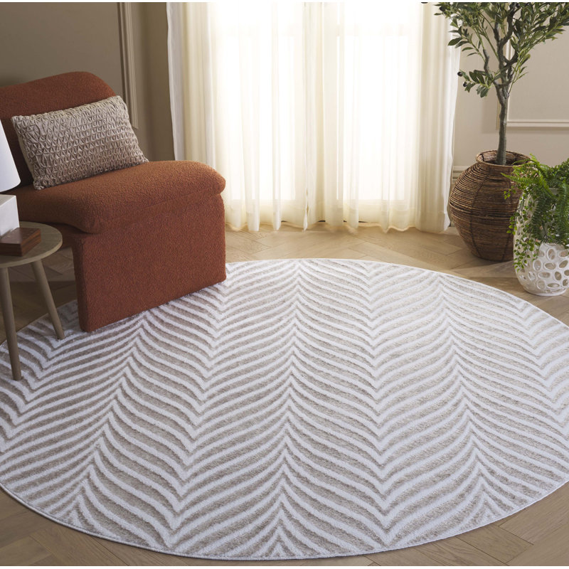 Jeziel Performance Abstract Rug, Round 6'7"