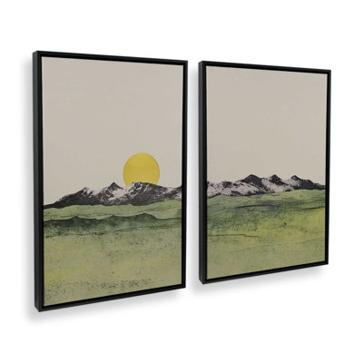 Ensemble de 2 impressions Whispering Valley Peaks