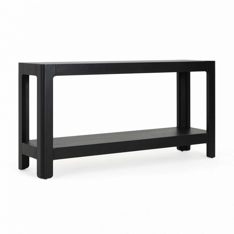 Farmhouse Console Table, Black