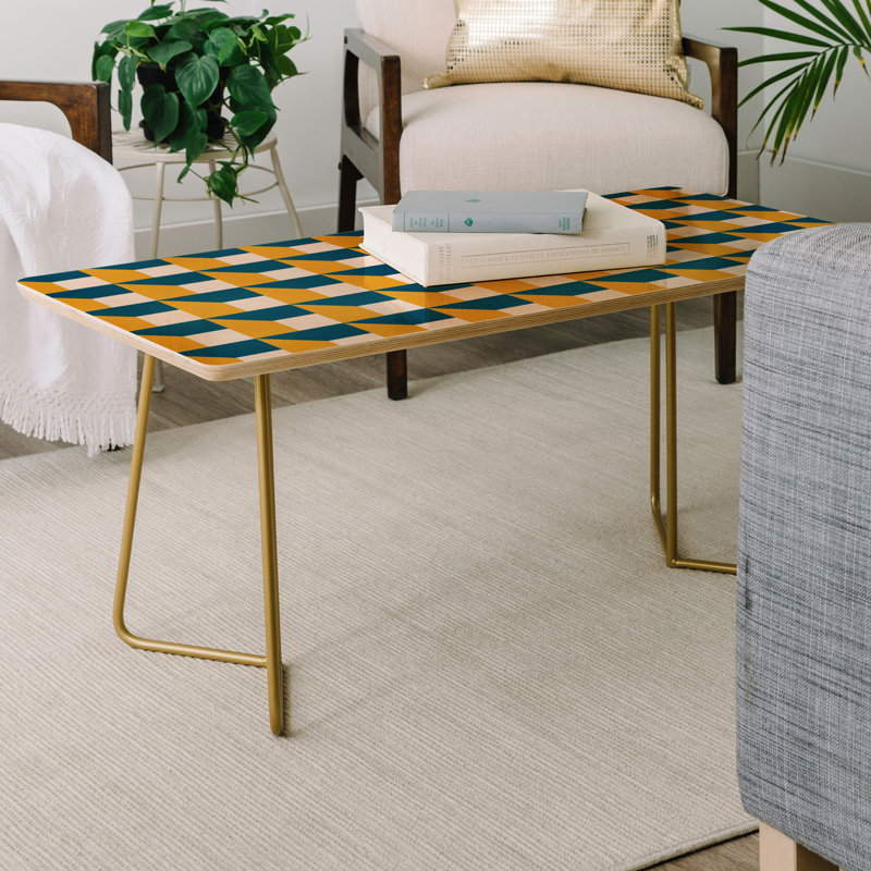 Solid Wood Top Single Coffee Table