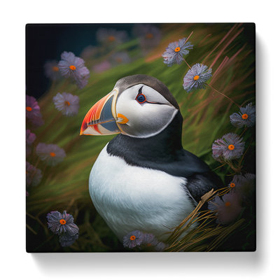 Puffin Photograph - Wrapped Canvas