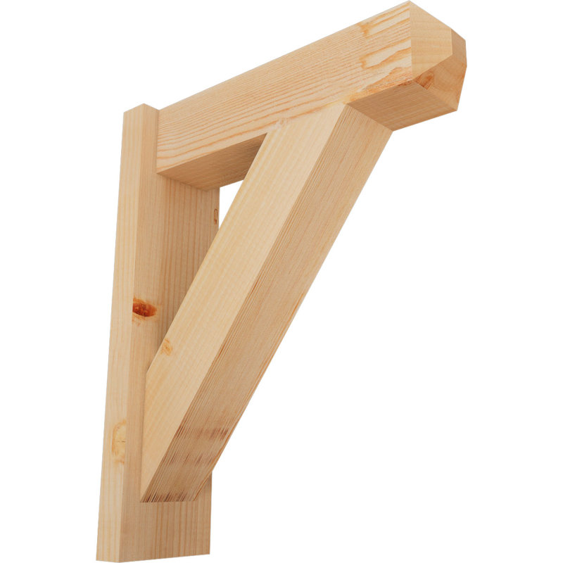 Artisan traditionnel en bois rustique, P 18 po x H 22 po, Sapin Douglas de 5 1/2 po (lisse)