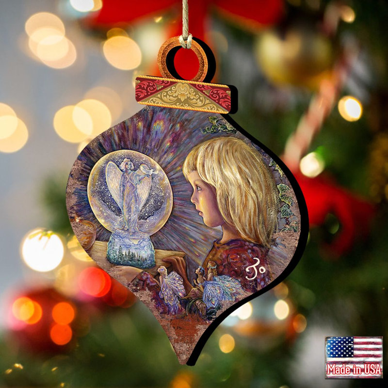 Fairy Wooden Ornament by Josephine Wall