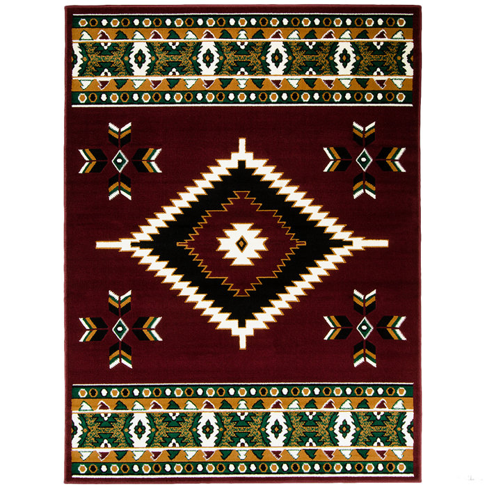 AllStar Rugs Machine Woven Dark Brown Indoor/Outdoor Rug | Wayfair