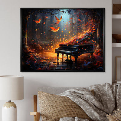 Grand pian en concert dans la forêt I sur toile