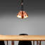 Luminaire suspendu en cuivre 3 lumières Zealan