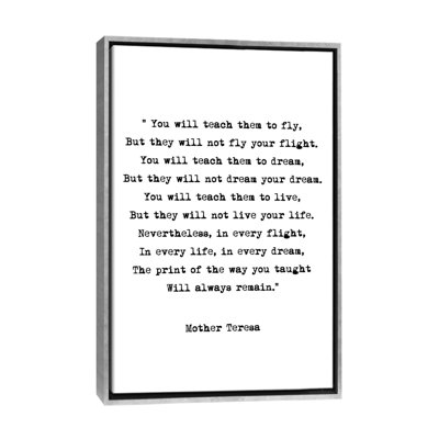 " Dream - Mother Theresa Quote "