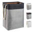 Canvas Rolling Laundry Bin with Handles-513439791