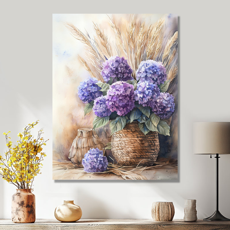 Everett - Floral Wall Art Prints, Toile tendue, Ne s’applique pas, H 32 po x l 24 po