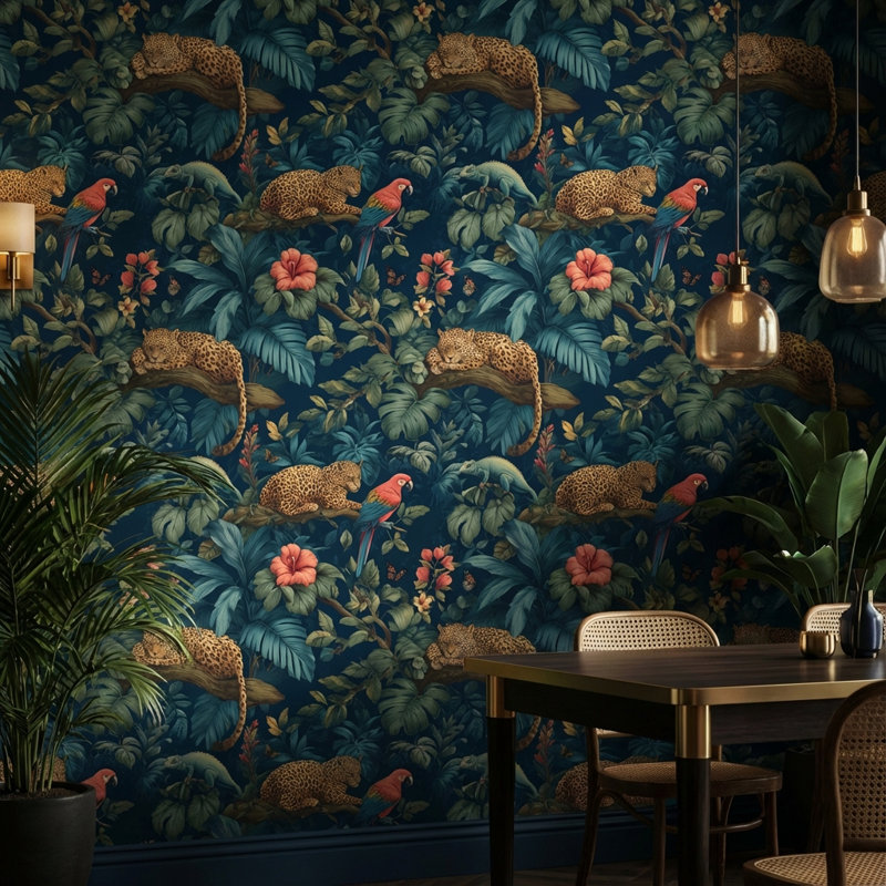 Décoration murale nature exotique, Non tissé, non collé