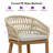 Alexamarie 24" Patio Bar & Counter Stool with Waterproof Upholstered and Powder Metal-949675903