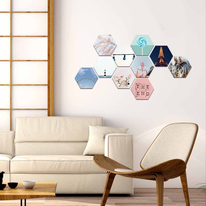 Ensemble de 10 décorations murales