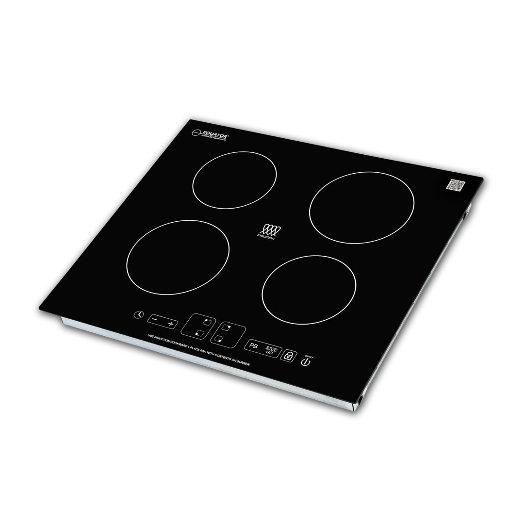 24" Built-In 4 Burner Induction Cooktop 9 Level POWER BOOST 220V Equator Advanced Appliances