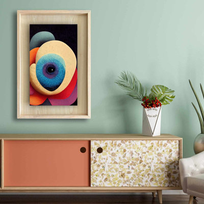 Élégante peinture décorative encadrée, 16,9 po x 24,8 po | Cadre 100% bois massif (épaisseur: 1,2 po), fond 100% bois aggloméré érable (épaisseur: 0,1 po), impression UV | Décoration murale parfaite pour la maison et le bureau
