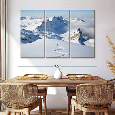 Sireci Skier In Powder Snow