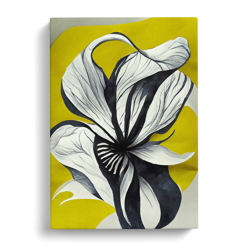 Flowers Abstract Art No.1 - Wrapped Canvas, 60cm H x 40cm W x 3cm D