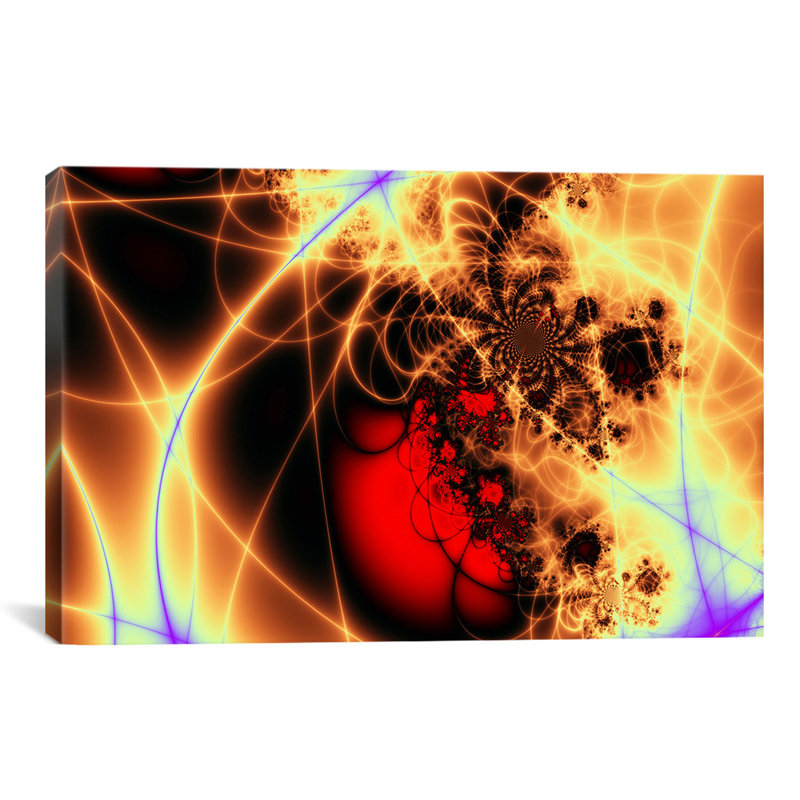«Digital Beating Heart», impression sur toile, H 12 po x l 18 po x P 1,5 po, Pas de tapis, Toile tendue