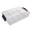 Farberware Large SnackleBox Bamboo Board and Box, Multi-Purpose Portable Snack Box with 11 Snack Dividers, Rectangle Chopping Board Lid and Black Locking Handles, 30 x 40.5cm