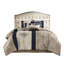 Couette bleu marine King avec 3 coussins décoratifs - Charmant 1 coussin