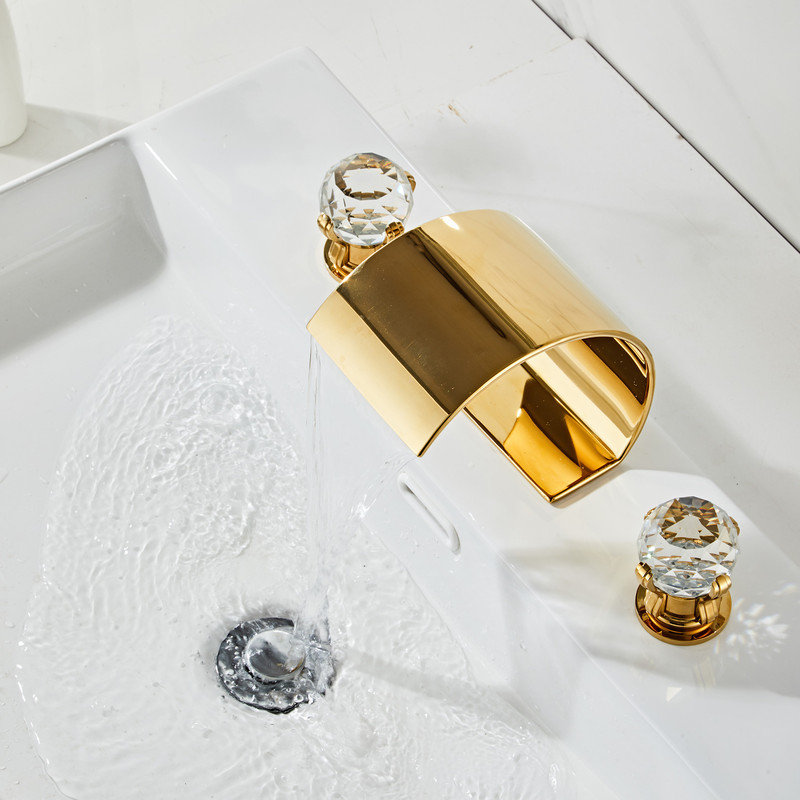 Robinet pour salle de bain à 2 poignées