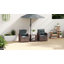Ensemble de meubles de patio 5 pièces avec coussins de repose-pieds, brun / bleu-490565442-490565444