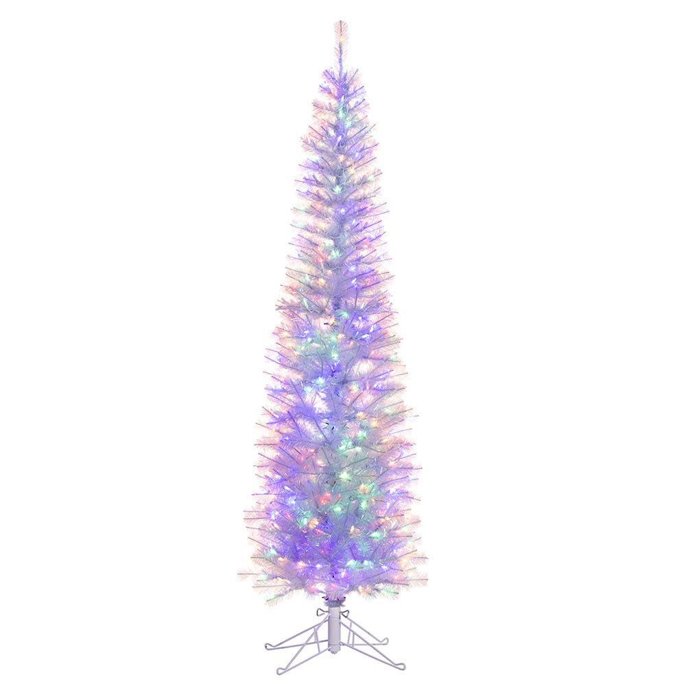 Kurt Adler 7-Foot Color Changing LED Iridescent Slim Winchester Tree Kurt Adler 
