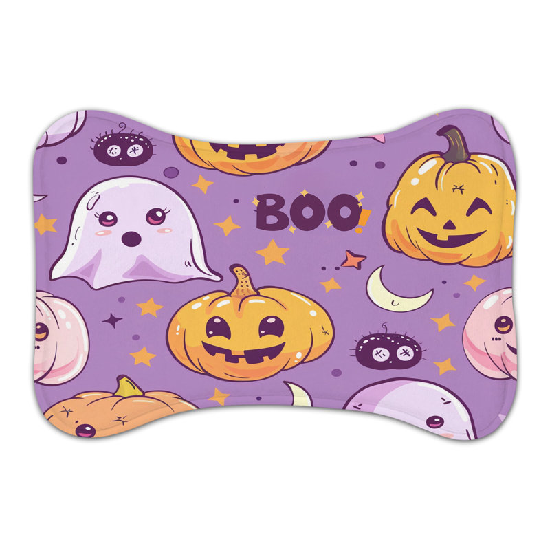 Tapis d'alimentation en os 1 pièce Cutesy Haunts, Grand (14 po)
