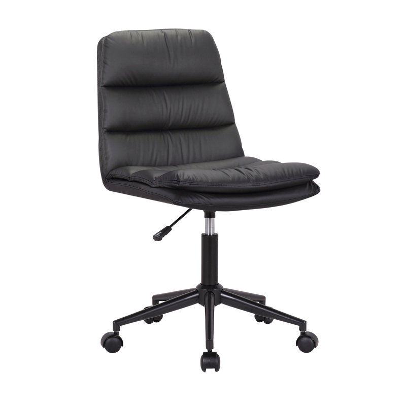 Arcanum Swivel Task Chair with Steel Frame, Black