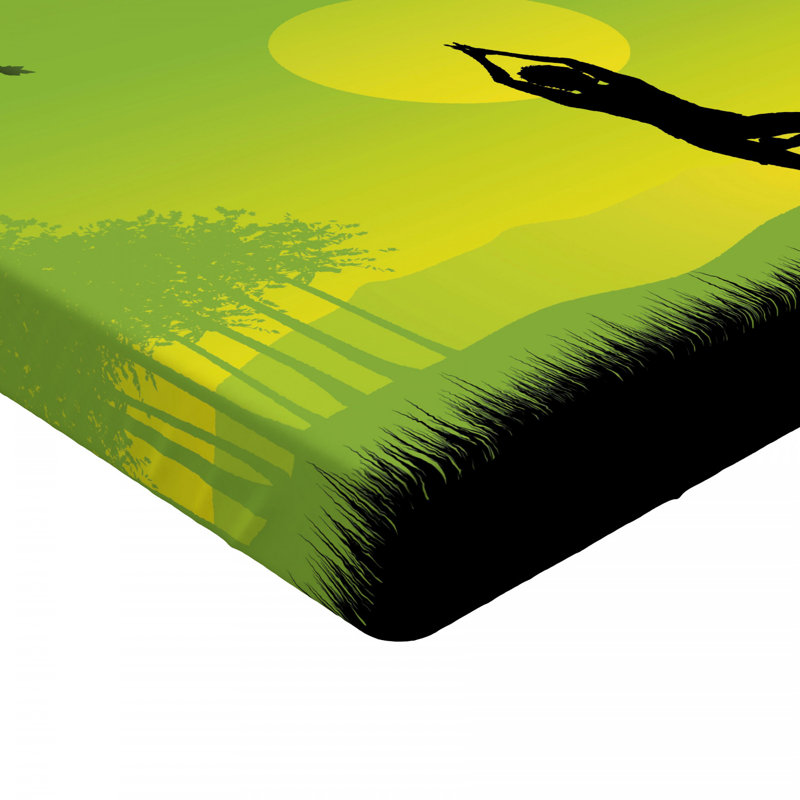 Drap-housse en microfibre de yoga, Drap-housse pour lit double