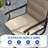 2-Piece Outdoor Swivel Patio Dining Chairs, 360° Rotation Metal Frame Patio Chairs with Thickened Teslin Fabric, Armrest Outdoor Dining Chairs for Deck, Backyard-573301128