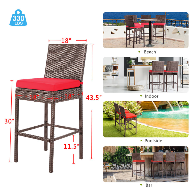 Tabouret 30 "avec coussin