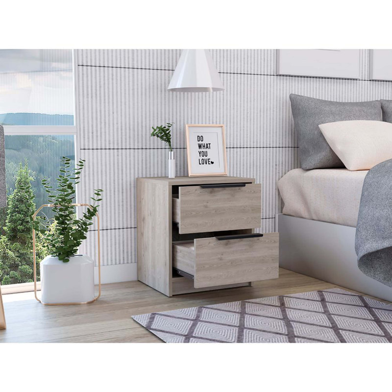 Eter 16.1'' W Nightstand, Gray
