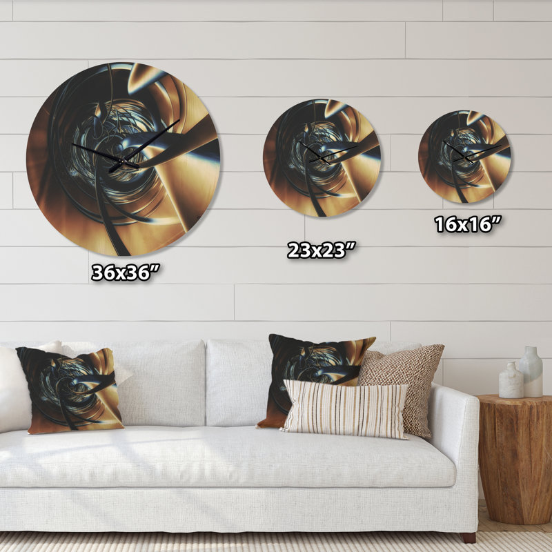Horloge murale Fractal, Moyen
