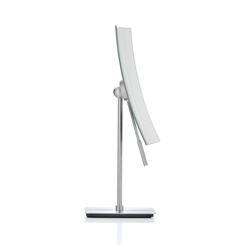Vista Modern and Contemporary Frameless Magnifying Makeup Mirror, Nickel Plated Steel