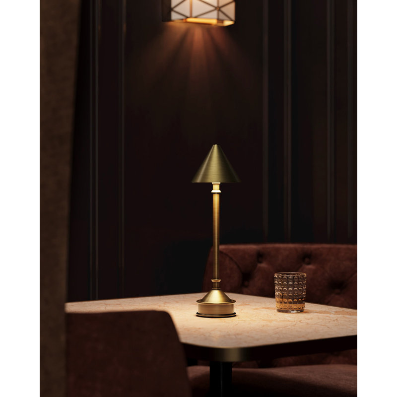 Traipse Cordless Table Lamp, Brass