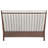 Houston King Channel Tufted Velvet Panel Bed - Porcini/Walnut