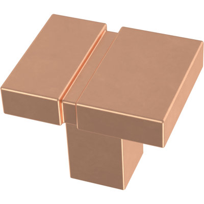 Franklin Brass Asymmetric Notched 1 1/16" Length Square Knob Multipack
